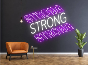 Motivational Quote Neon Sign Office Interior Design
