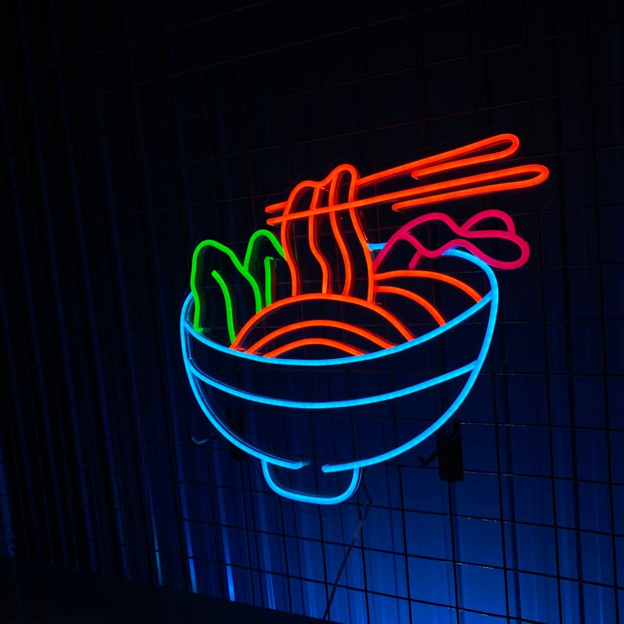 Ramen Bowl Neon Signs Noodle Restaurant Wall Decor