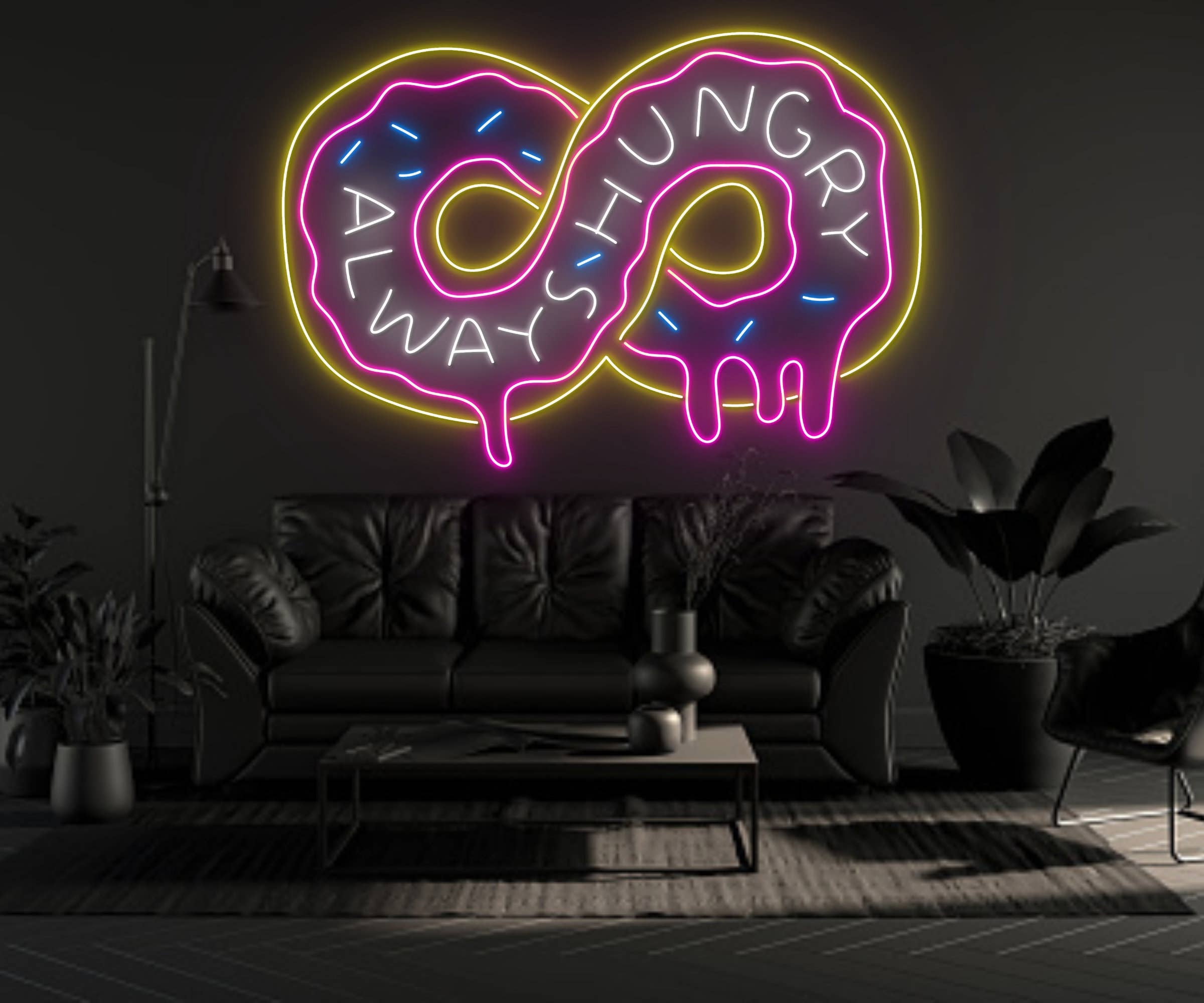 Donut Shop Neon Signboard Bakery Shop Decor