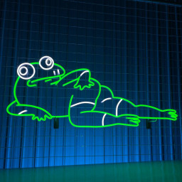Cute Frog Body Neon Sign Wall Art Decor