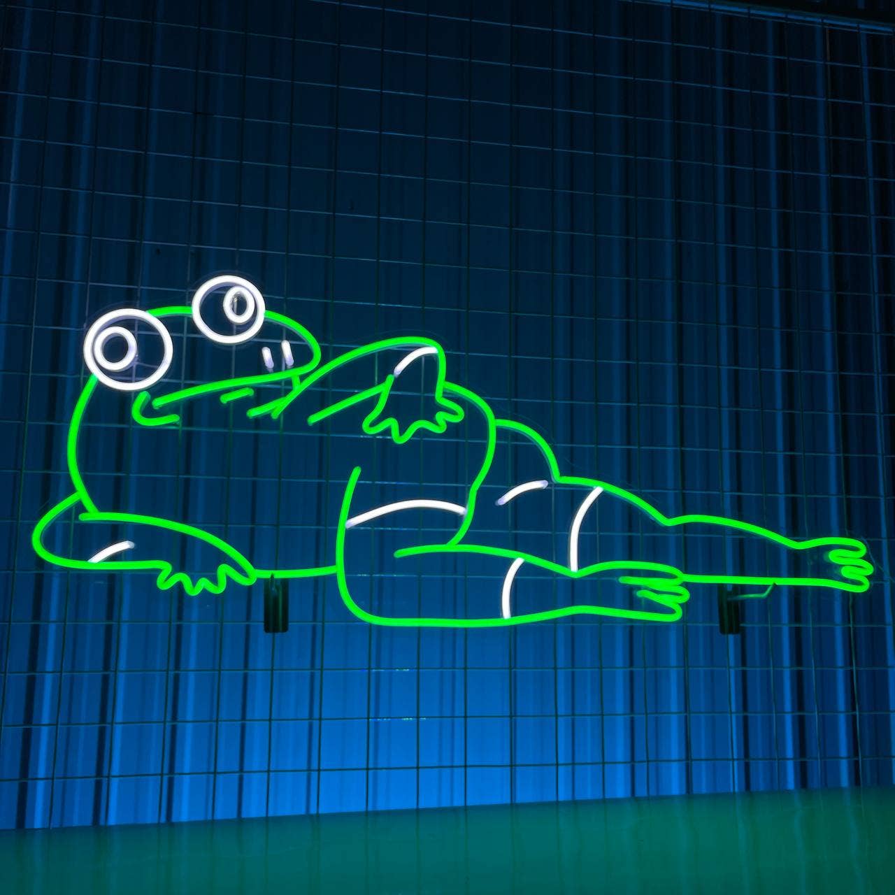 Cute Frog Body Neon Sign Wall Art Decor