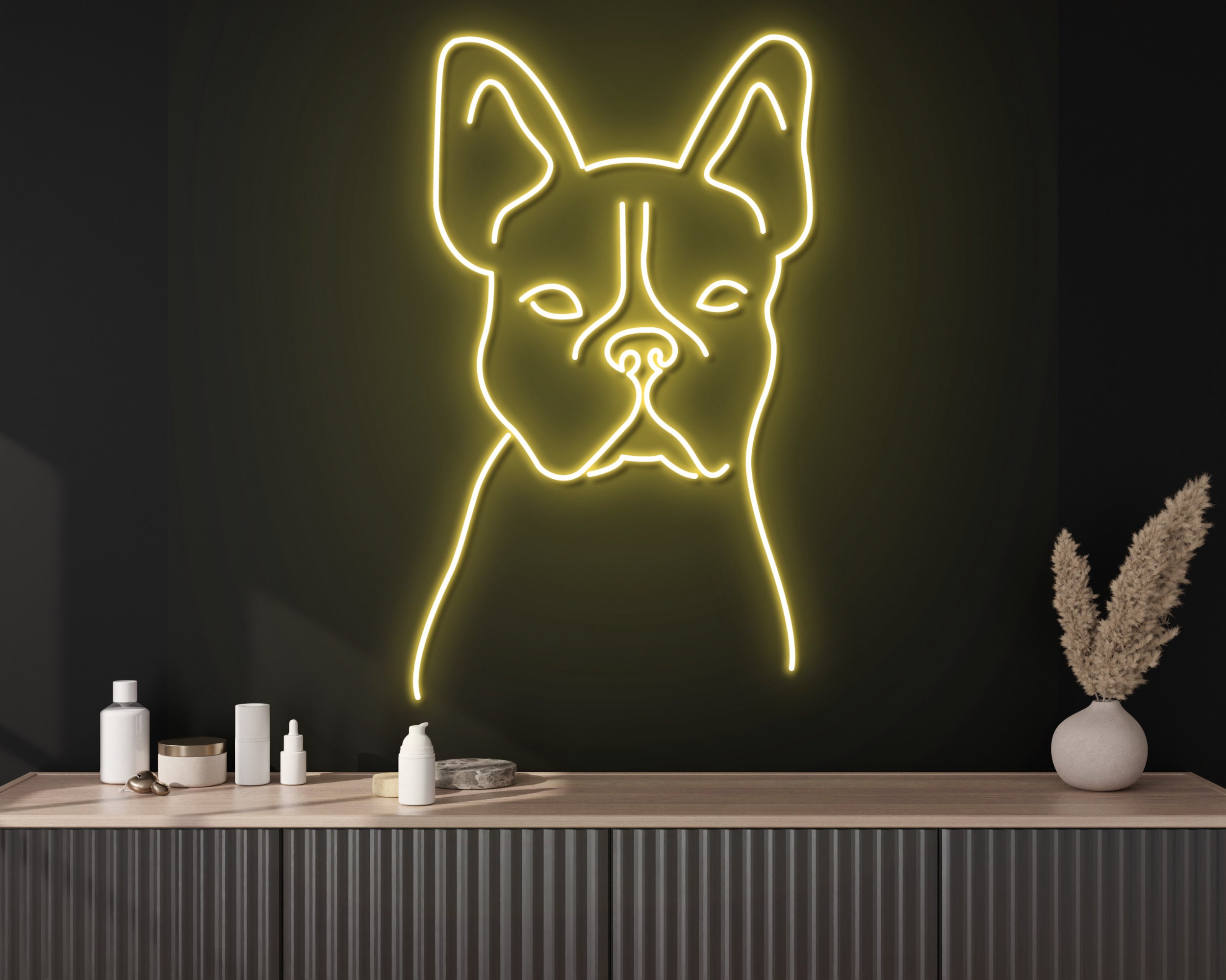Pug Decor Gift Neon Sign