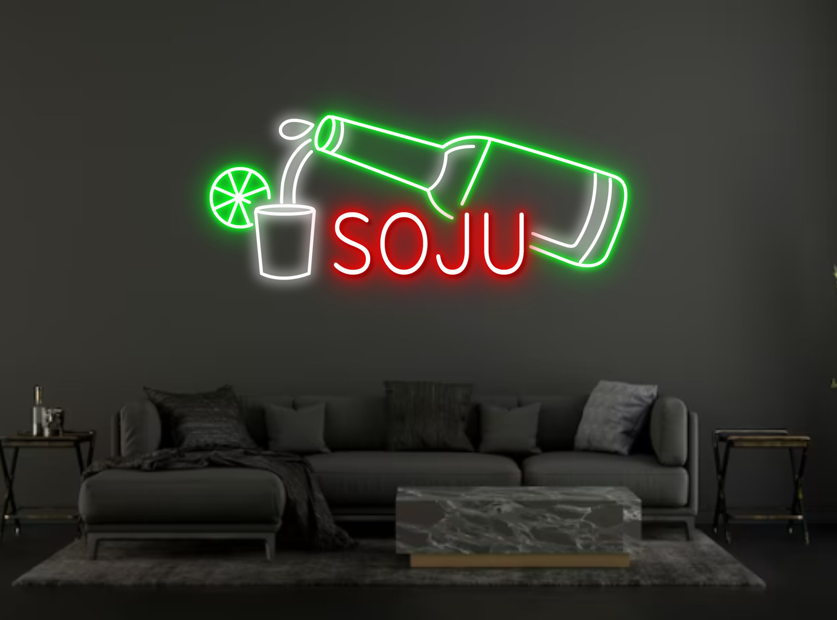 SoJu Bottle Neon Sign