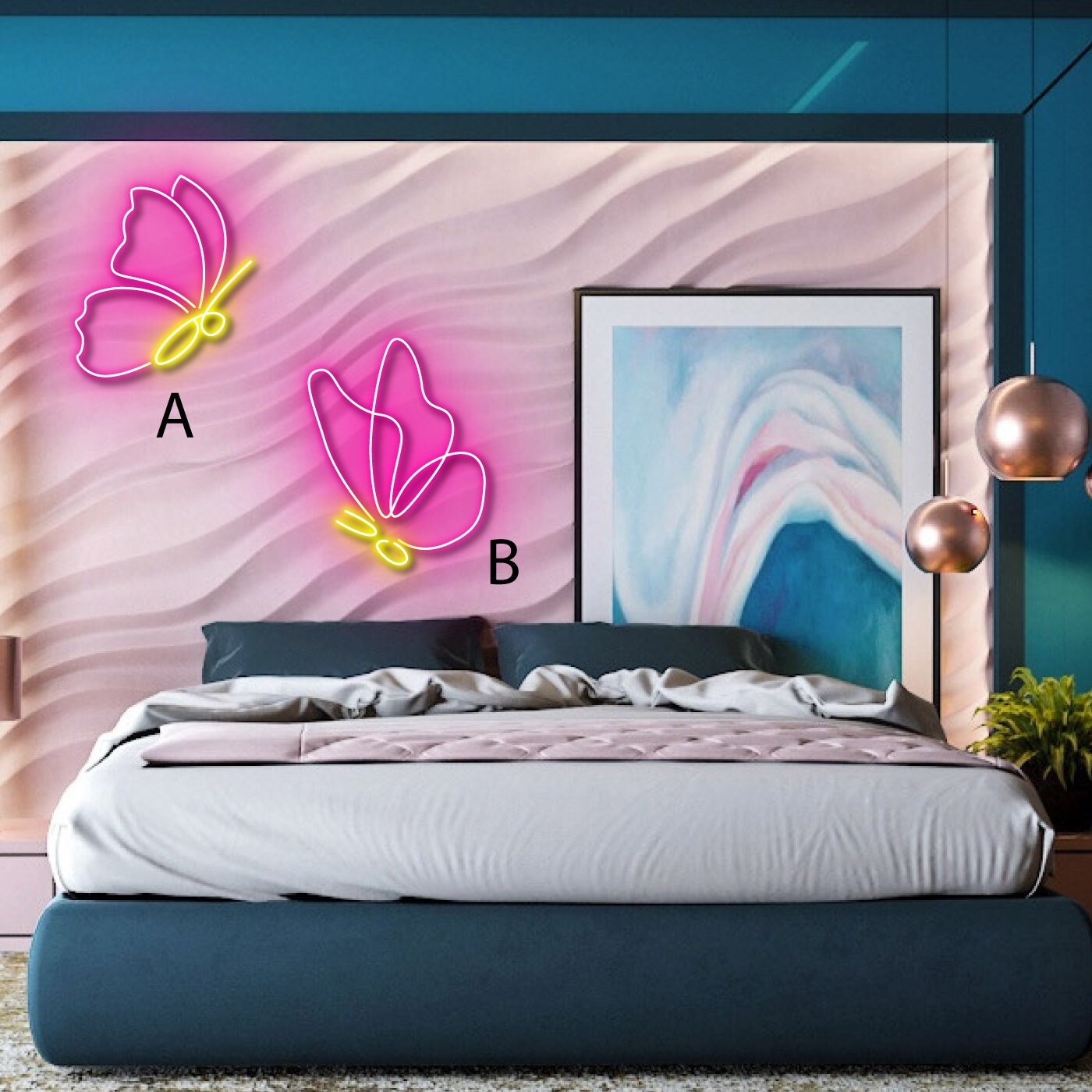 Butterfly Wings Neon Sign Wall Decoration Gift