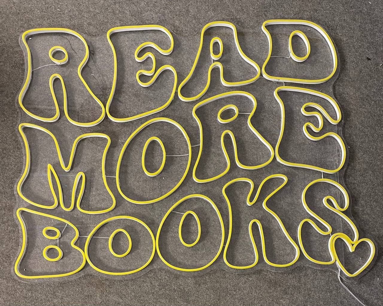 Read More Book Neon Sign Book Shop Long-lasting Wall Decor