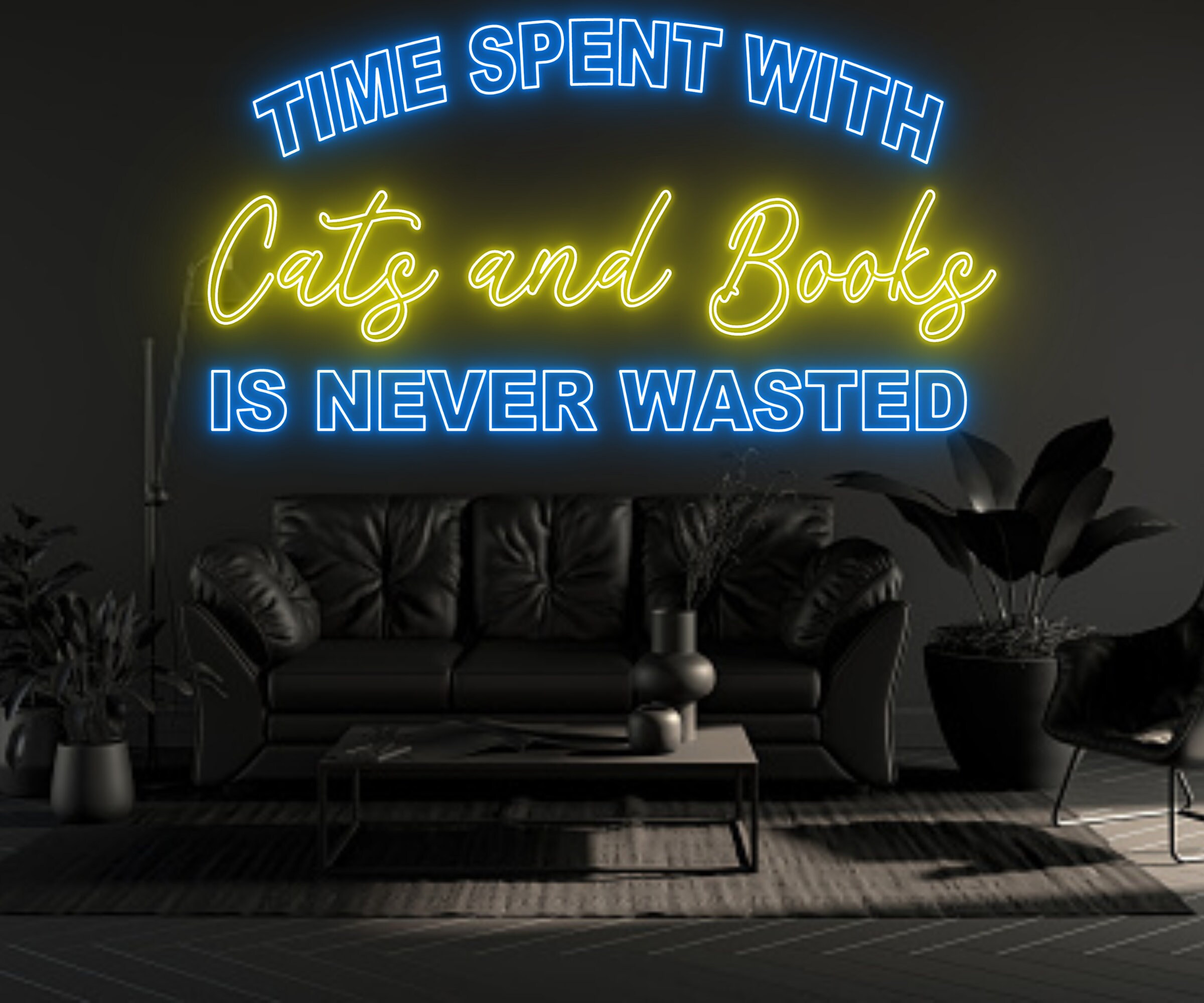 Time Spent With Cat Neon Signs