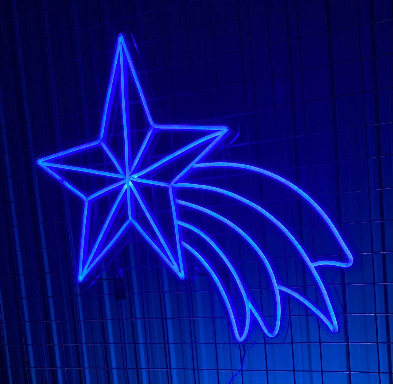 Christmas Star Ornaments Neon Sign Christmas Wall Decor