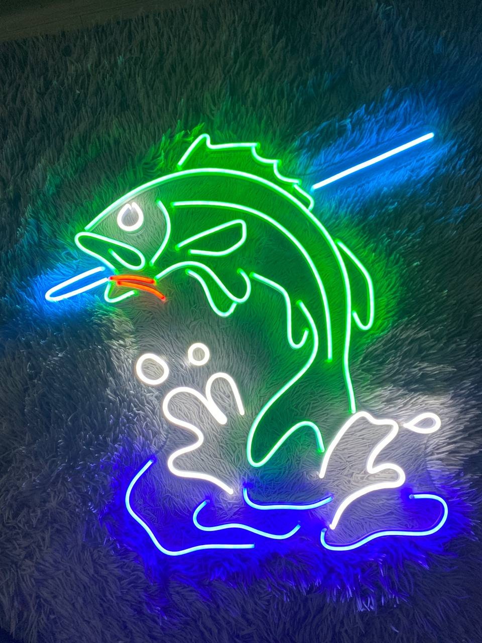Fish Neon Sign Boyfriend Anniversary Gift