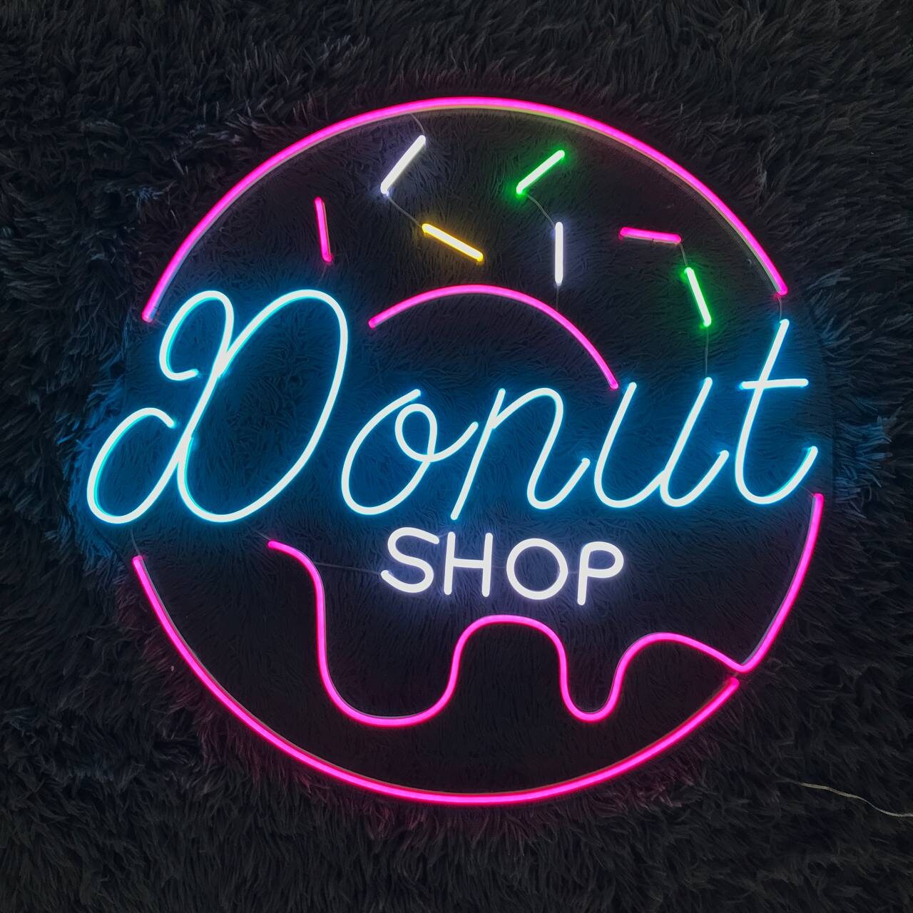 Donut Shop Neon Sign Wall Art Decor Gift
