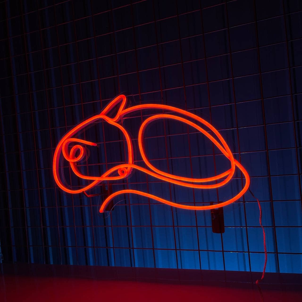 Fox Line Neon Sign Animal Shop Wall Sign Decor