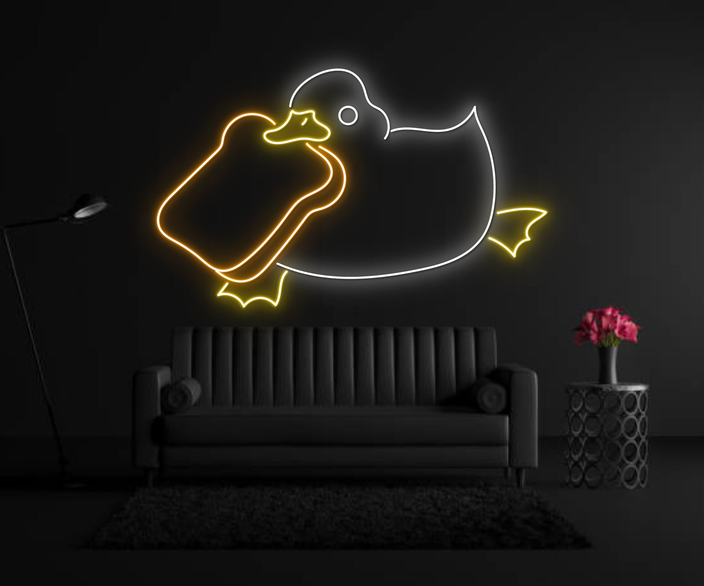Duck Eat Sandwich Neon Sign
