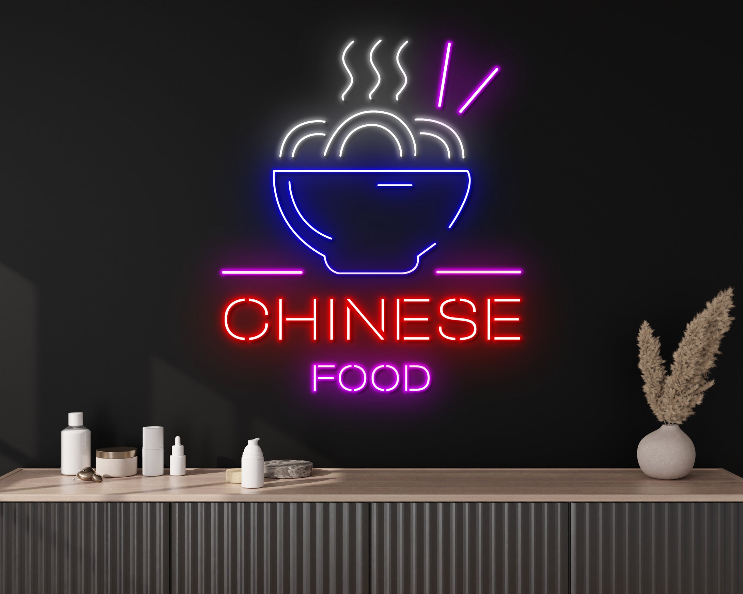 Chinese Food Neon Signs Hanging Sign Wall Art