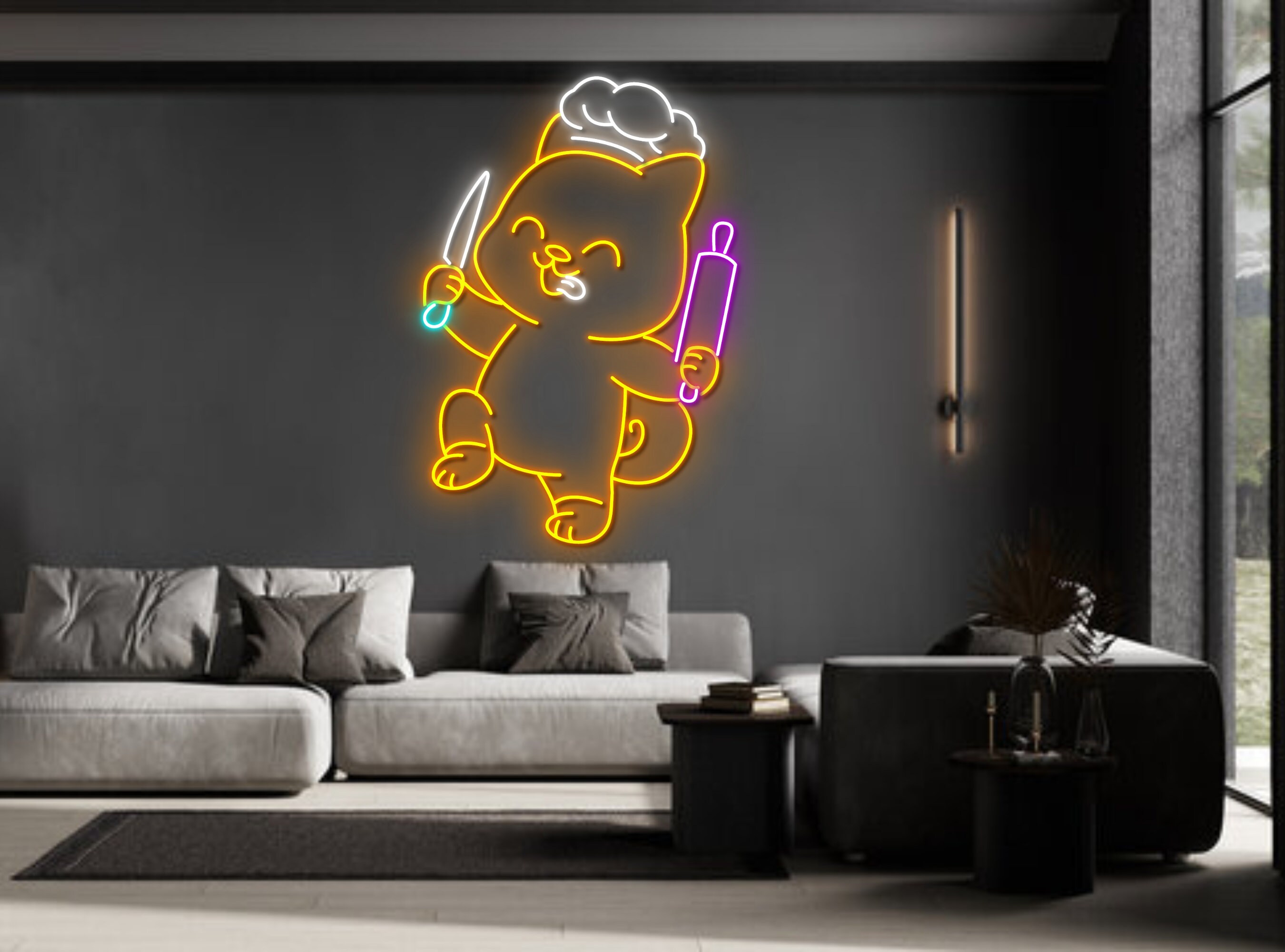 Dog Master Chef Neon Sign