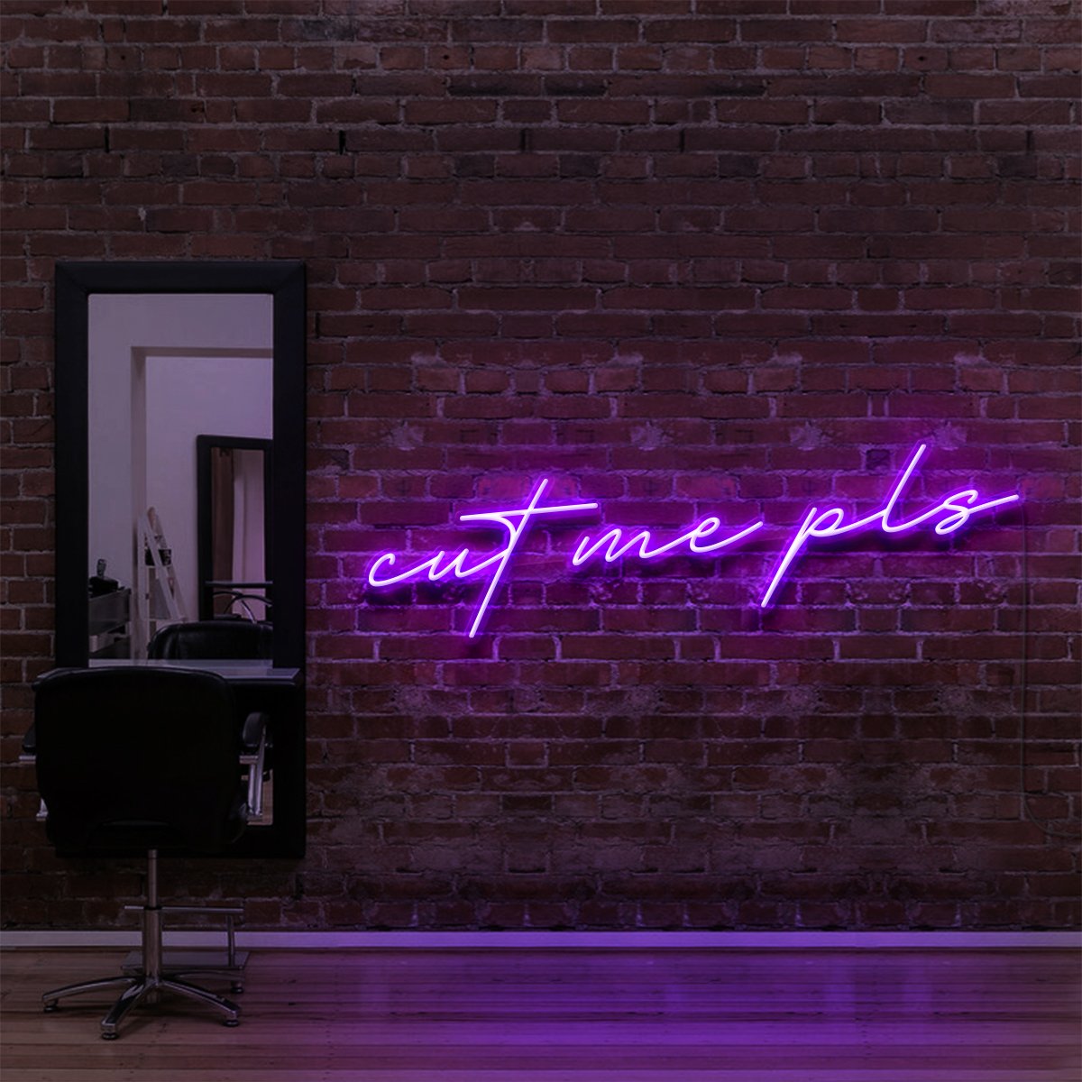Cut Me Pls Neon Sign