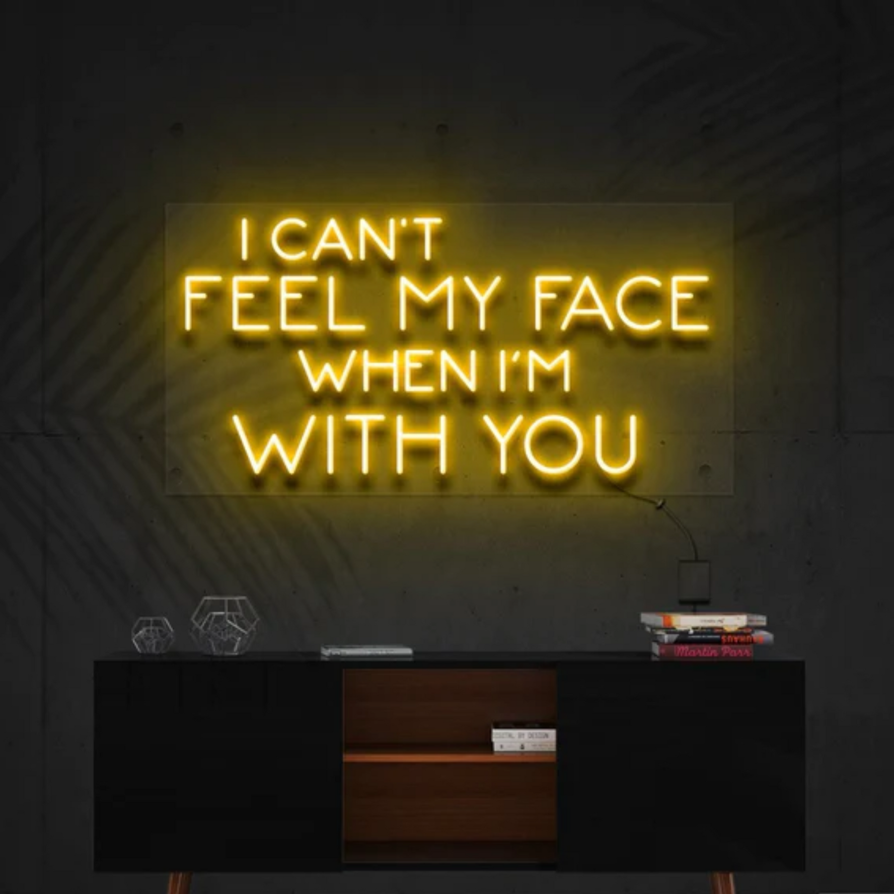 I Can't Feel My Face When I'm With You Neon Sign