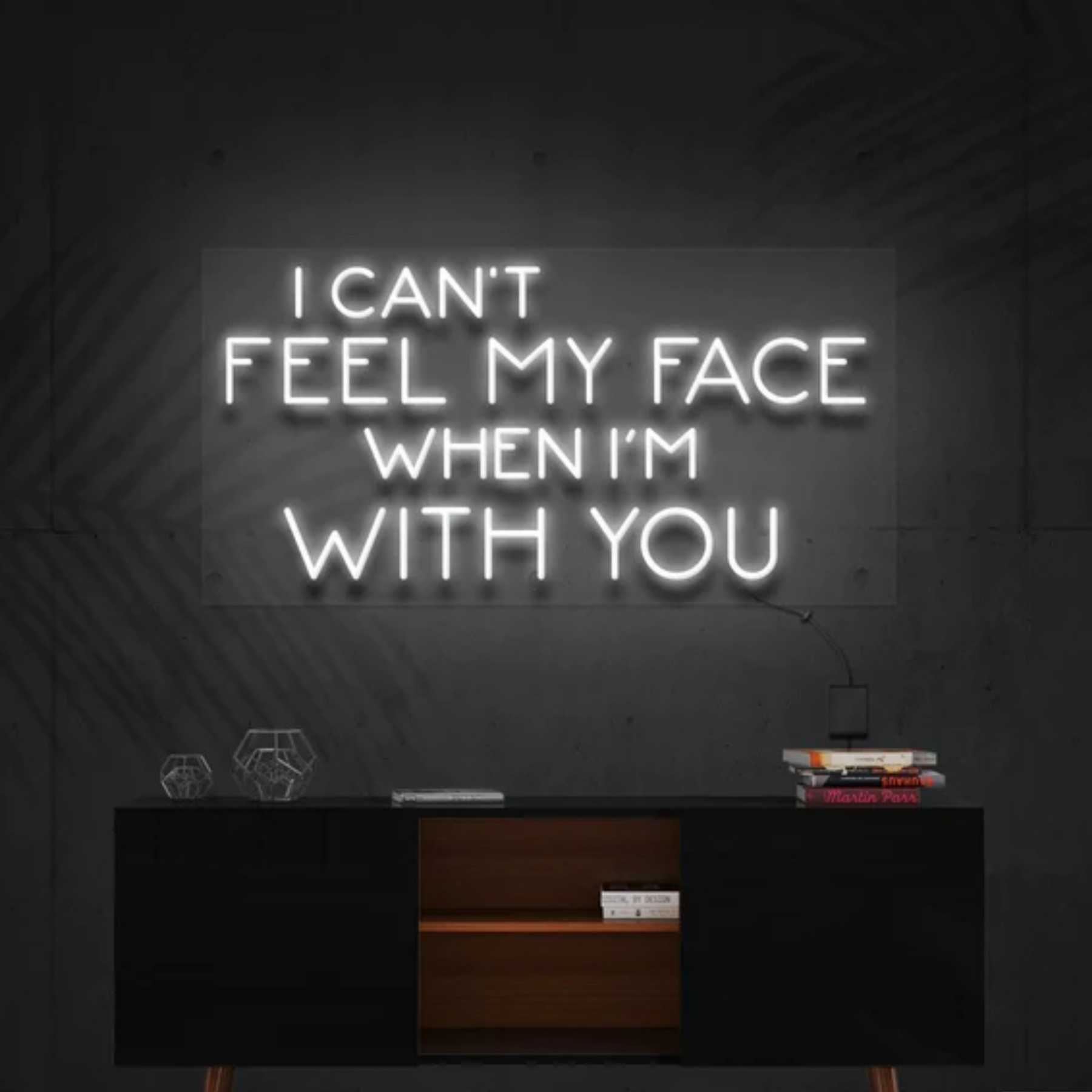 I Can't Feel My Face When I'm With You Neon Sign