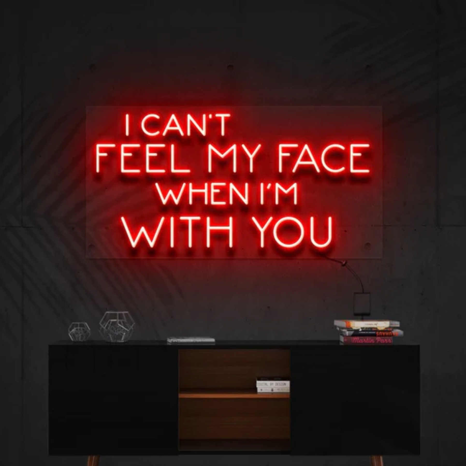 I Can't Feel My Face When I'm With You Neon Sign