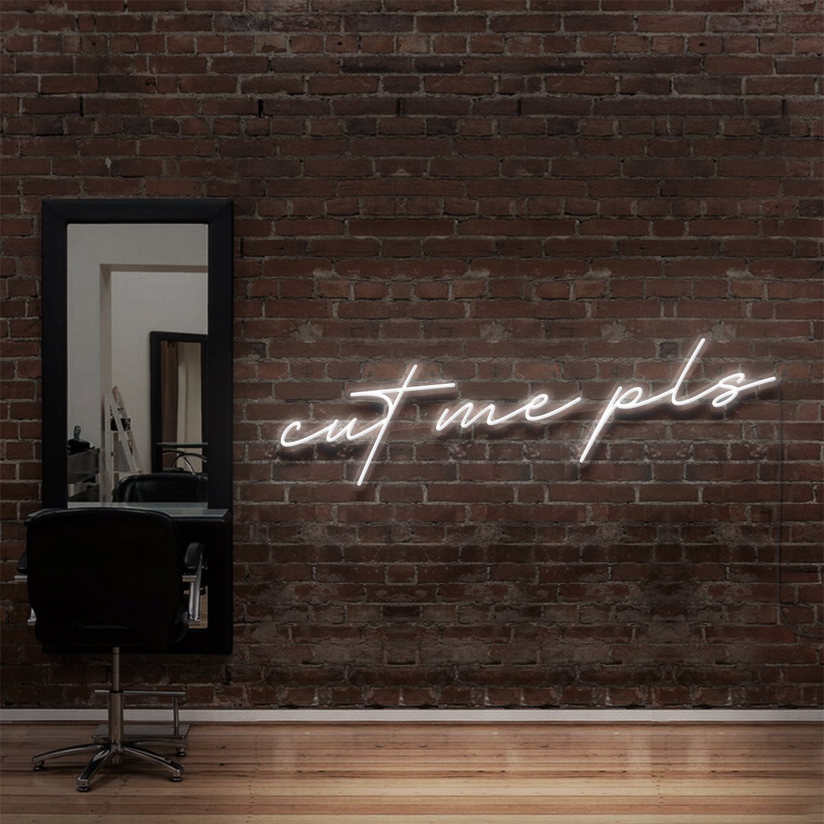 Cut Me Pls Neon Sign