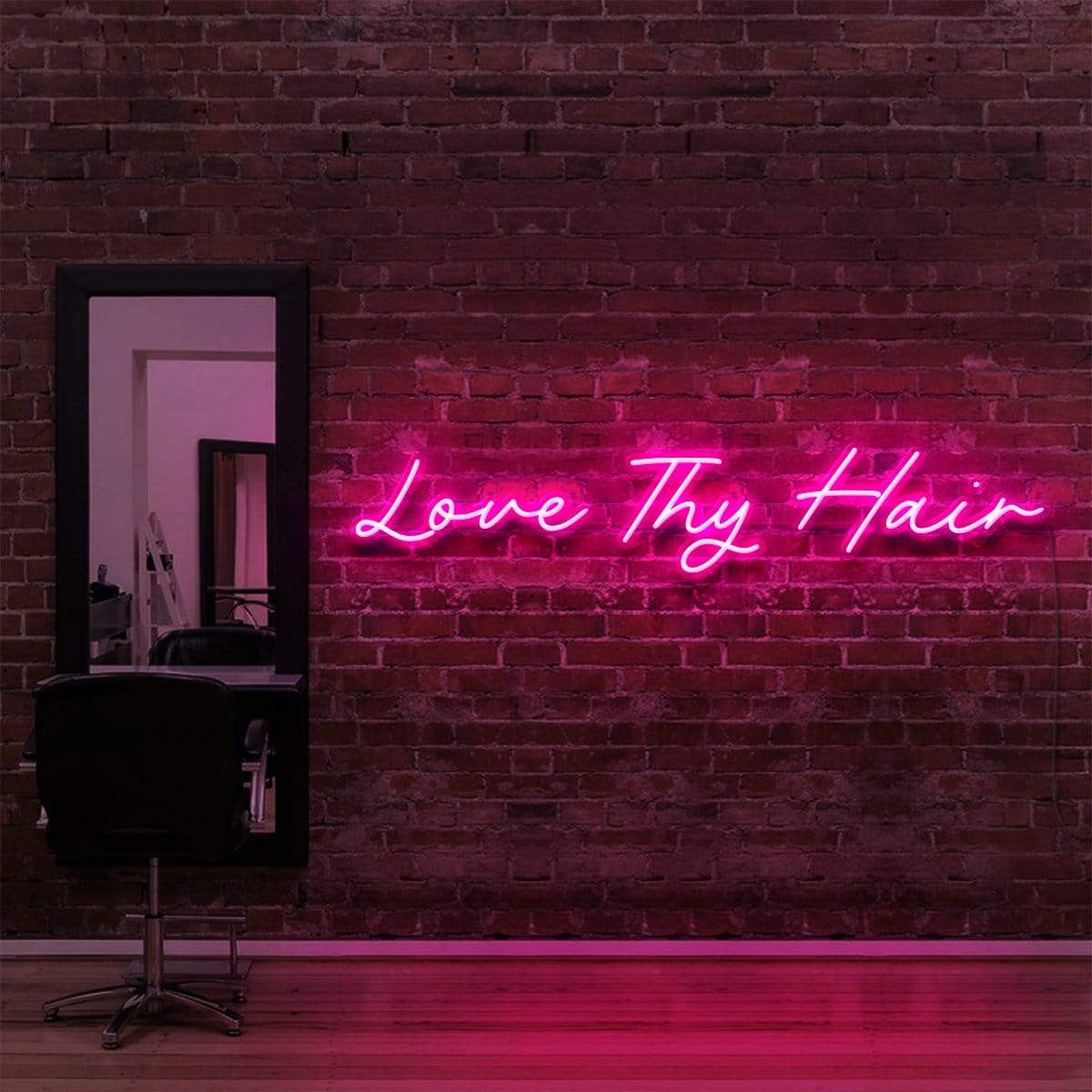 Love Thy Hair Neon Sign