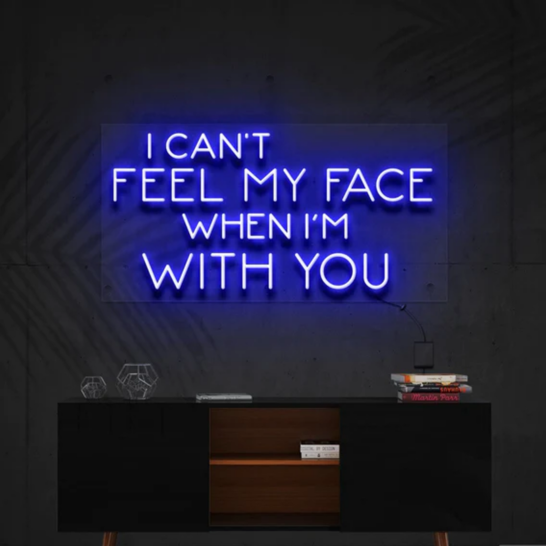 I Can't Feel My Face When I'm With You Neon Sign