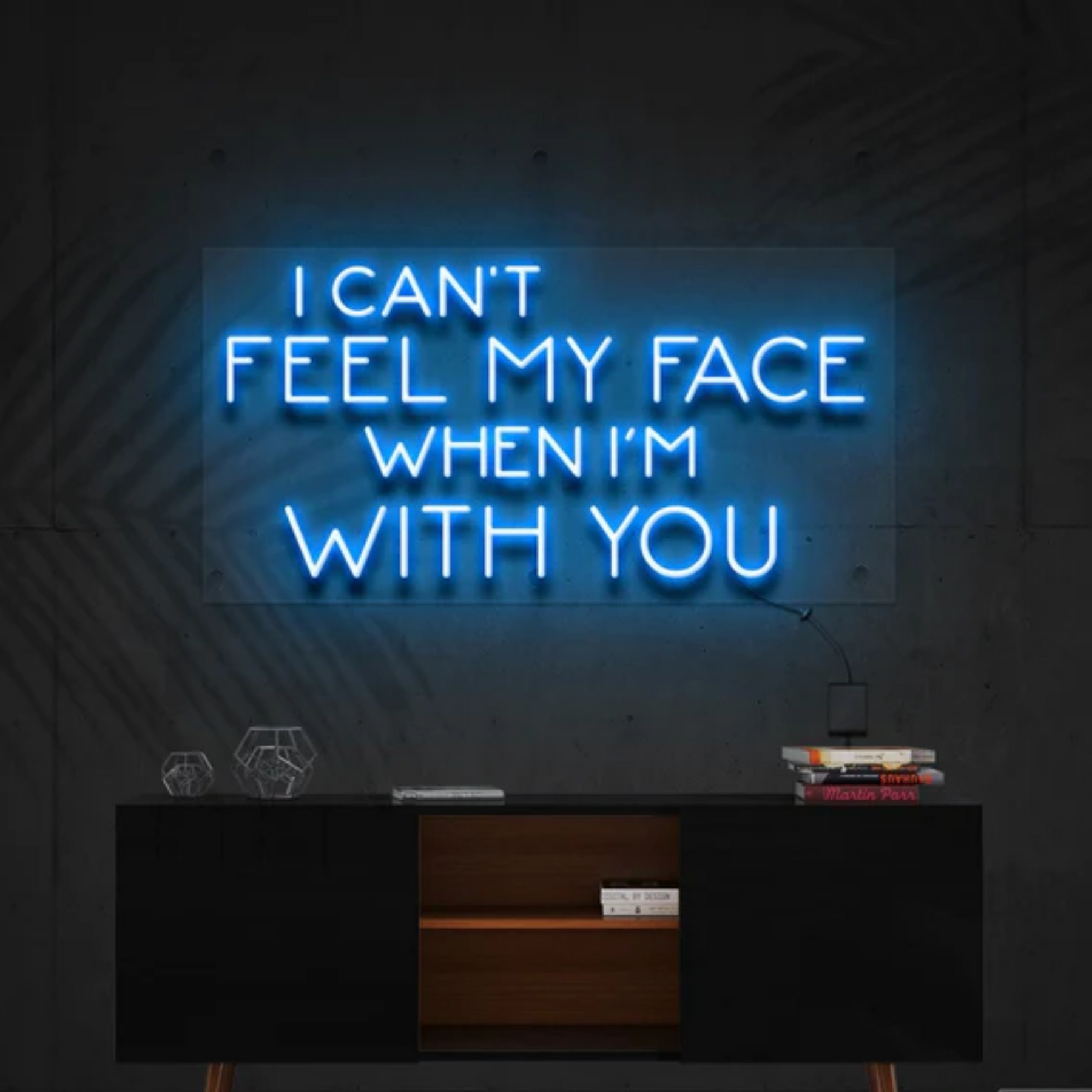 I Can't Feel My Face When I'm With You Neon Sign