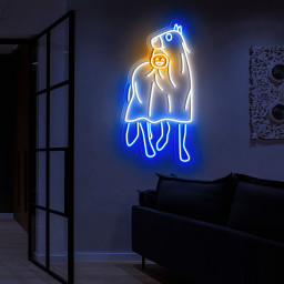 Halloween Horse Ghost Neon Sign Wall Art Decor
