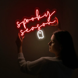 Spooky Season Neon Sign Halloween Wall Art Decor