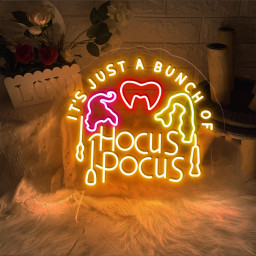 It's Just a Bunch of Hocus Pocus Neon Sign Halloween Decor