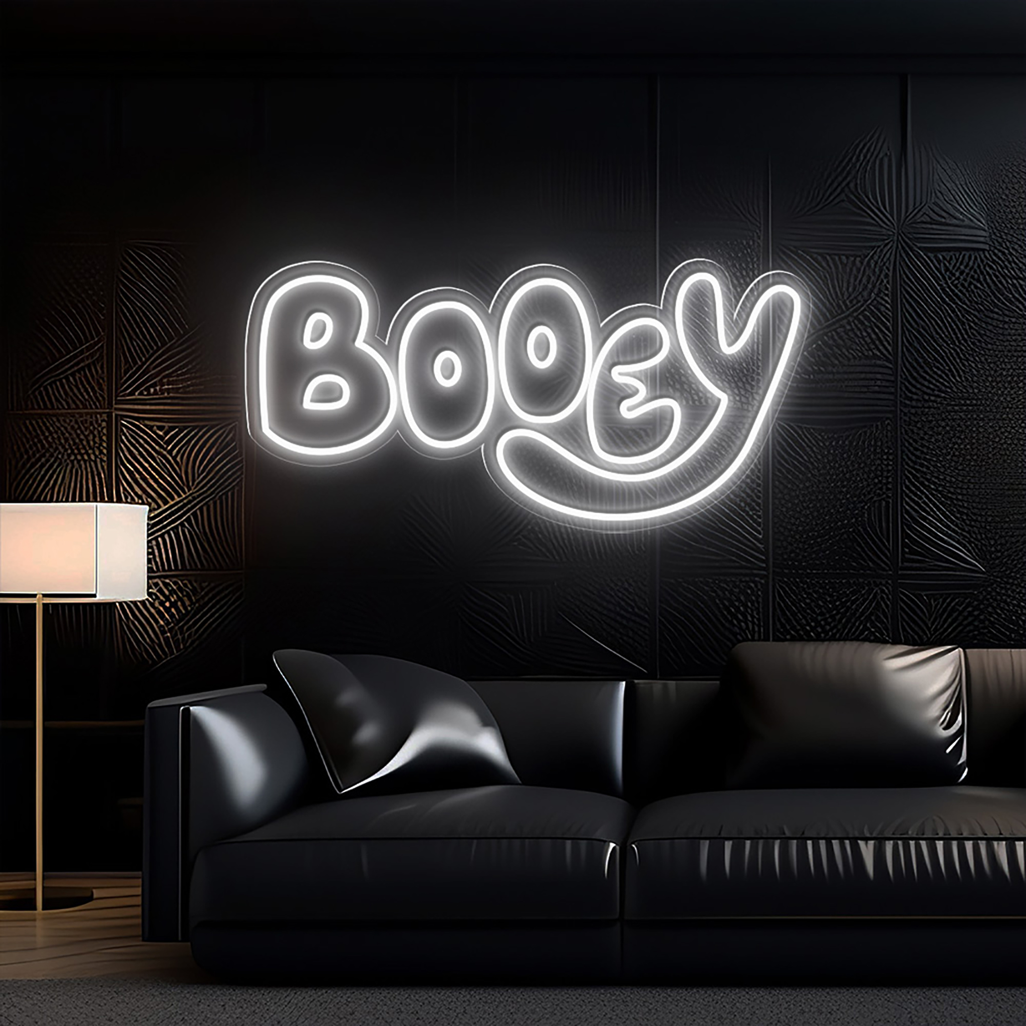 Halloween Booey Neon Sign Wall Art Sign Decor