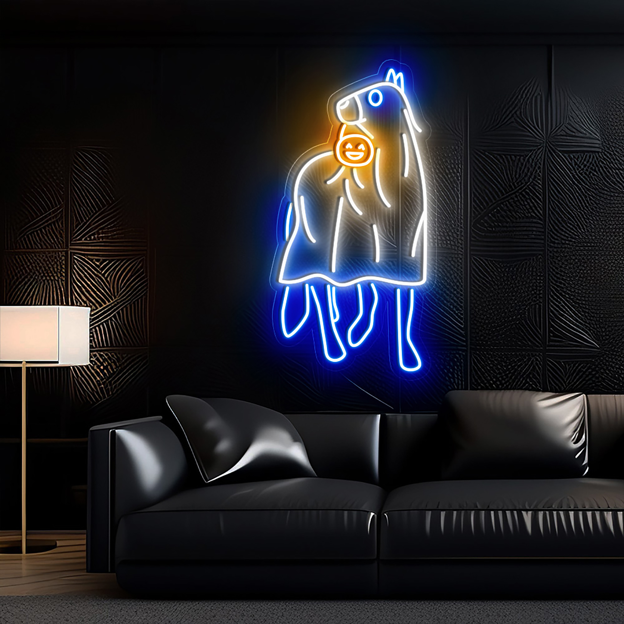 Halloween Horse Ghost Neon Sign Wall Art Decor