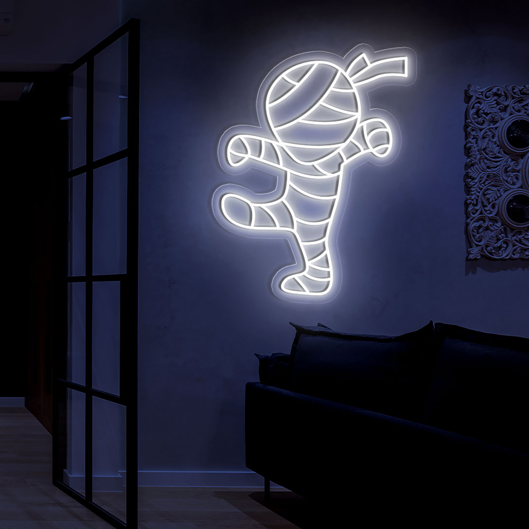 Dancing Mummy Neon Sign Halloween Wall Art Decor