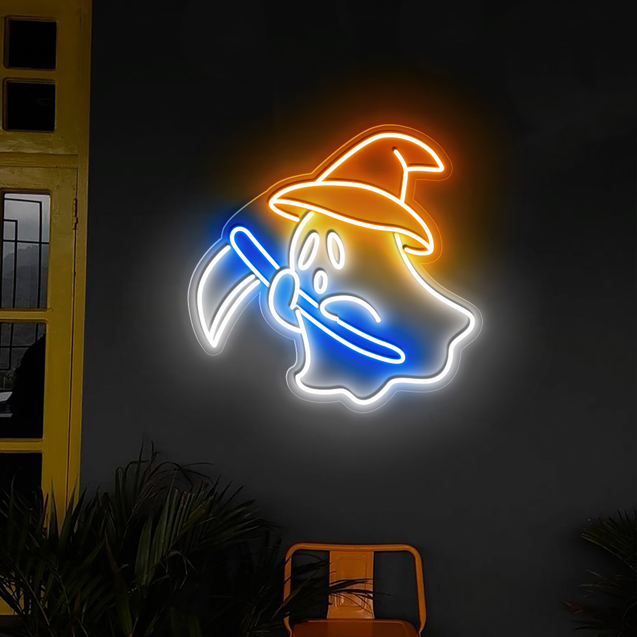 Ghost Boo Neon Sign Halloween Wall Art Decor
