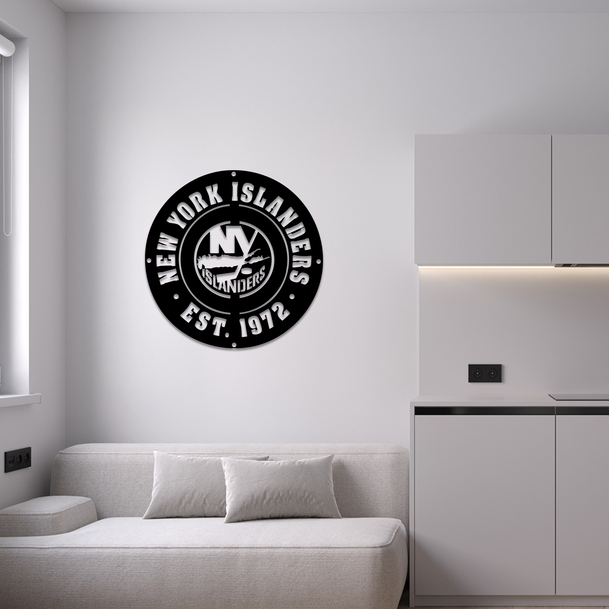 New York Islanders Ice Hockey Metal Signs