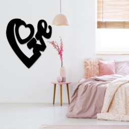 Love Sign \/ Love Metal Word \/ Inspirational Wall Art \/ Metal Cursive Word Sign \/ Cursive Word Wall Art \/ Farmhouse Decor