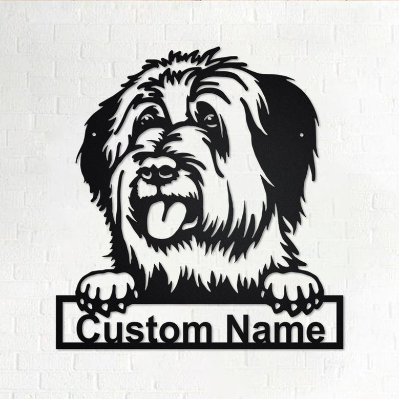 Personalized Briard Metal Sign | Briard Metal Wall Art | Dog Metal Sign | Dog Lover Gift | Custom Dog | Briard Lover Gift | Briard