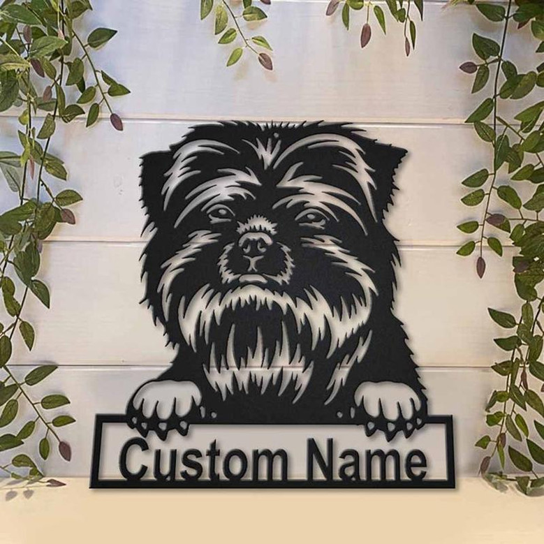 Personalized Affenpinscher Dog Metal Sign Art | Custom Affenpinscher Dog Metal Sign | Dog Gift | Birthday Gift | Animal Funny