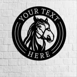 Horse Sign Entrance Sign Barn Sign Family Metal Signranch Sign Farm Sign Gate Sign Plasma Cut Steel Sign steel Art Welcome Sign