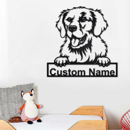 Custom Kuvasz Dog Metal Wall Art, Personalized Kuvasz Name Sign Decoration For Room, Kuvasz Home Decor, Custom Dog, Custom Kuvasz Dog