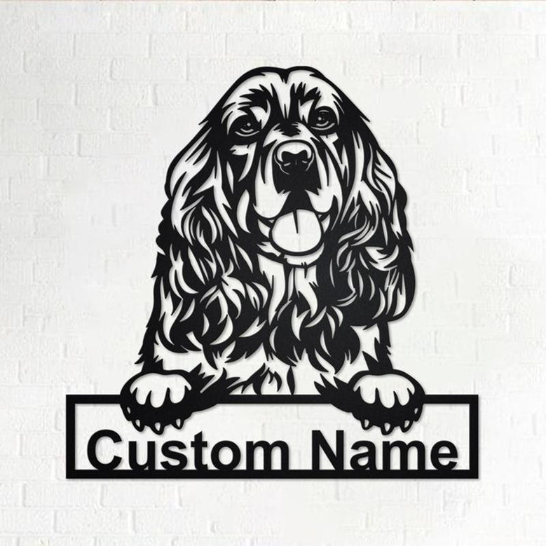 Personalized Cocker Spaniel Metal Sign | Cocker Spaniel Metal Wall Art | Cocker Spaniel Metal Wall Decor | Custom Cocker Spaniel |Custom Dog