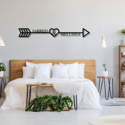 Personalized Metal couple Sign, Anniversary Gift, Newly Engaged Gift, Custom Metal Sign, Metal Wall Art Housewarming Gift Metal Home Decor