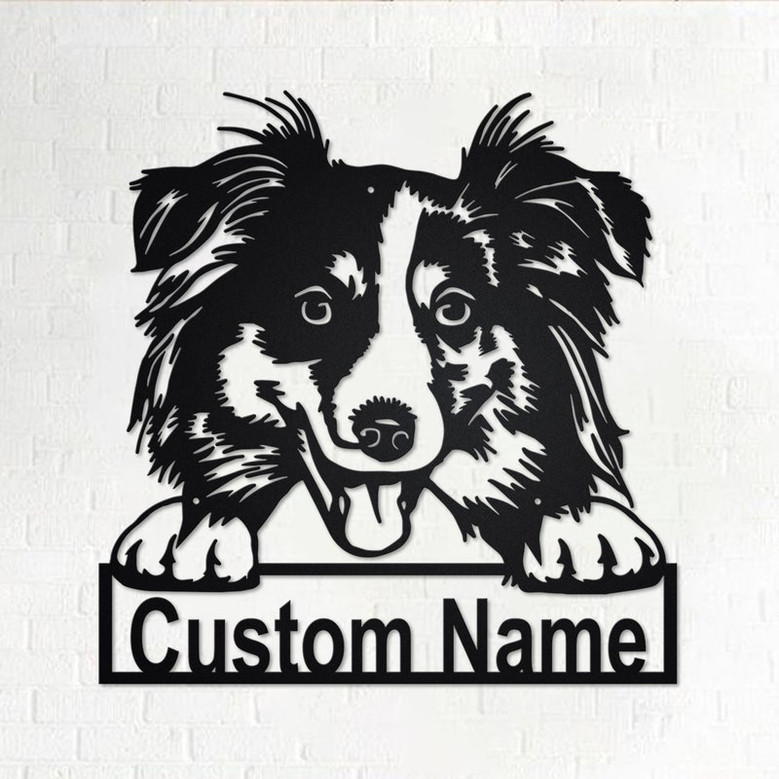 Personalized Australian Shepherd Metal Sign | Australian Shepherd Metal Wall Art | Dog Metal Sign | Australian Shepherd Lover Gift |Dog Gift