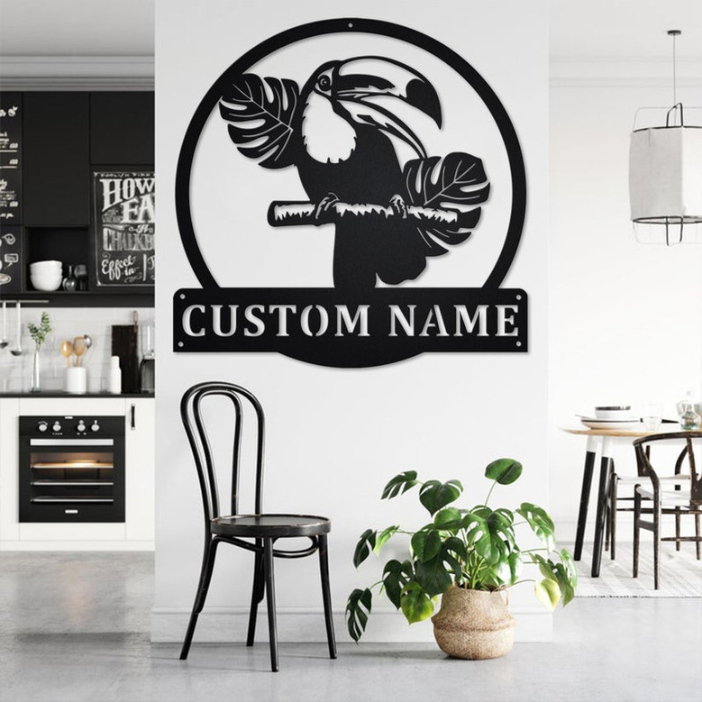 Custom Pelican Bird Metal Wall Art, Personalized Pelican Bird Name Sign Decoration For Room, Pelican Bird Home Decor, Custom Pelican Bird