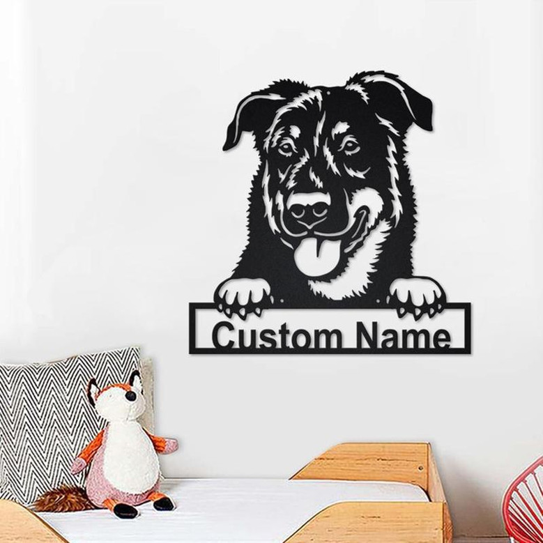 Personalized Beauceron Dog Metal Sign | Beauceron Dog Metal Wall Art | Dog Metal Sign | Beauceron Dog Lover Gift| Dog Lover Gift | Beauceron