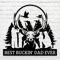 Personalized Garden Metal Sign, Metal Sign, Custom Family Name Sign, Outdoor Hunter Hunting Head Antlers，Custom Door Hanger