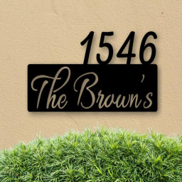 Metal House Numbers, Housewarming Gifts, Custom Street Address Sign
