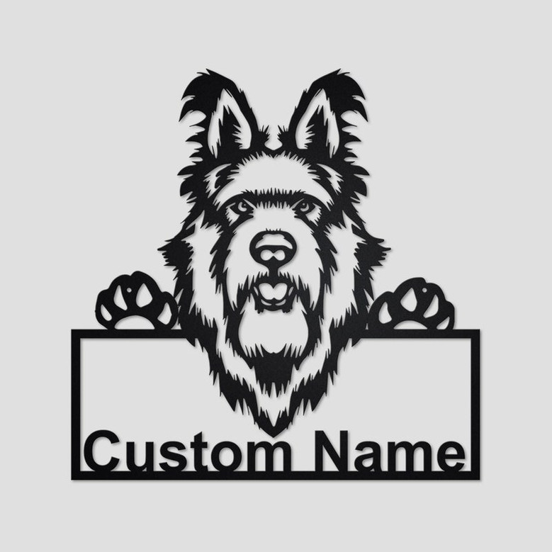 Personalized Berger Picard Dog Metal Sign | Berger Picard Dog Metal Wall Art | Dog Metal Sign | Berger Picard Dog Lover Gift| Dog Lover Gift