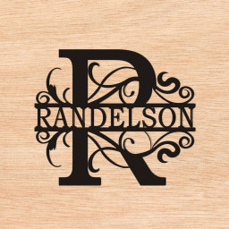 Monogram Personalized Family Name Sign, Custom Metal House Entry Metal Sign, Unique Birthday Gift