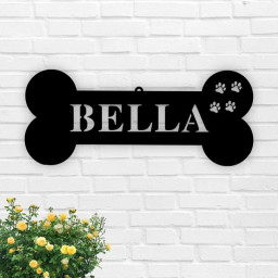 Custom Dog Name Sign, Personalized Dog Bone, Custom Dog Bones, Custom Metal Dog Bones, Personalized Metal dog Bones, Dog House Signs