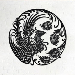 Phoenix Metal Wall Art, Phoenix Sign Decoration For Living Room, Phoenix Metal Home Decor, Phoenix