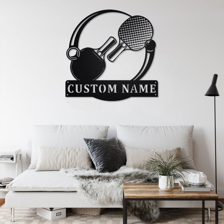 Personalized Table Tennis Metal Sign | Table Tennis Metal Wall Art | Table Tennis Metal wall Decor | Table Tennis Lover| Custom Table Tennis